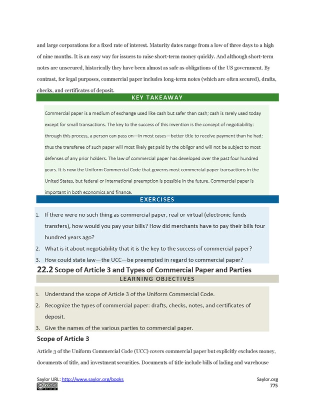 Business Law and the Legal Environment - Page 775